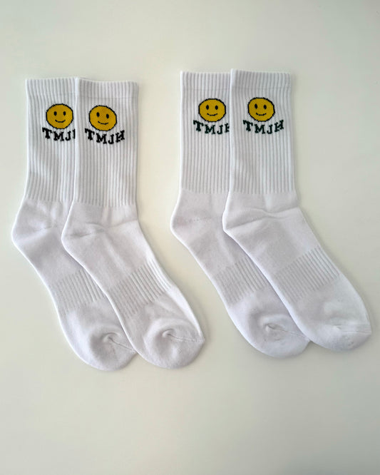 Smile crew socks